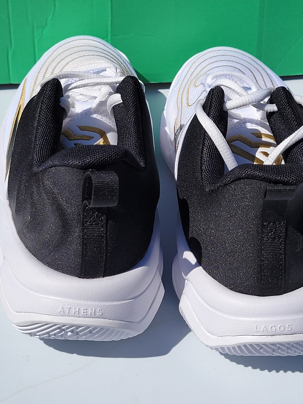 Size 7 youth Nike Giannis Immortality 4 (GS) White Basketball Shoes FZ6734-100 - Picture 8 of 9